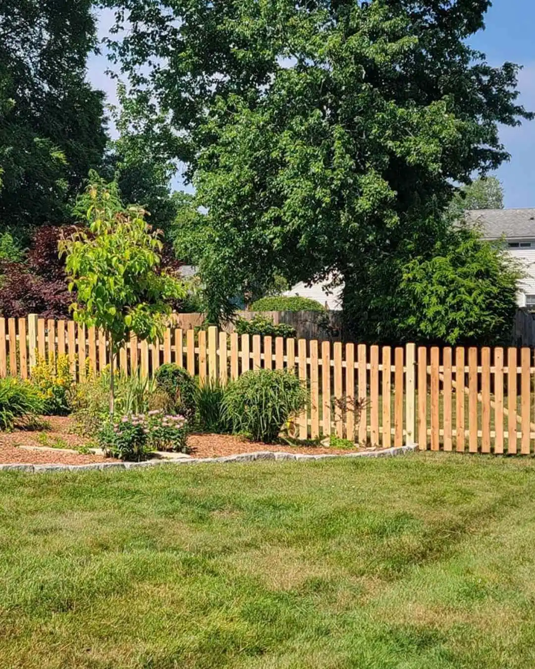 Wood Fence in Residence in Rhode Island