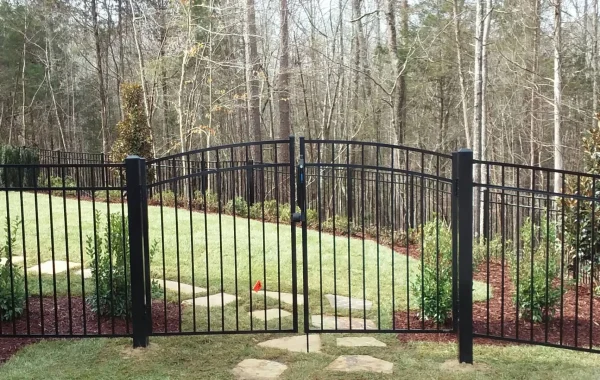 Aluminum fence installation project - North Smithfield Fence