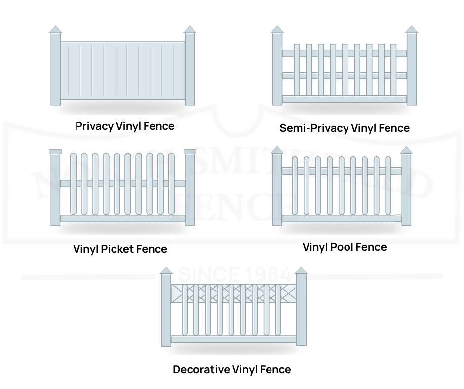 Vinyl fence Styles 